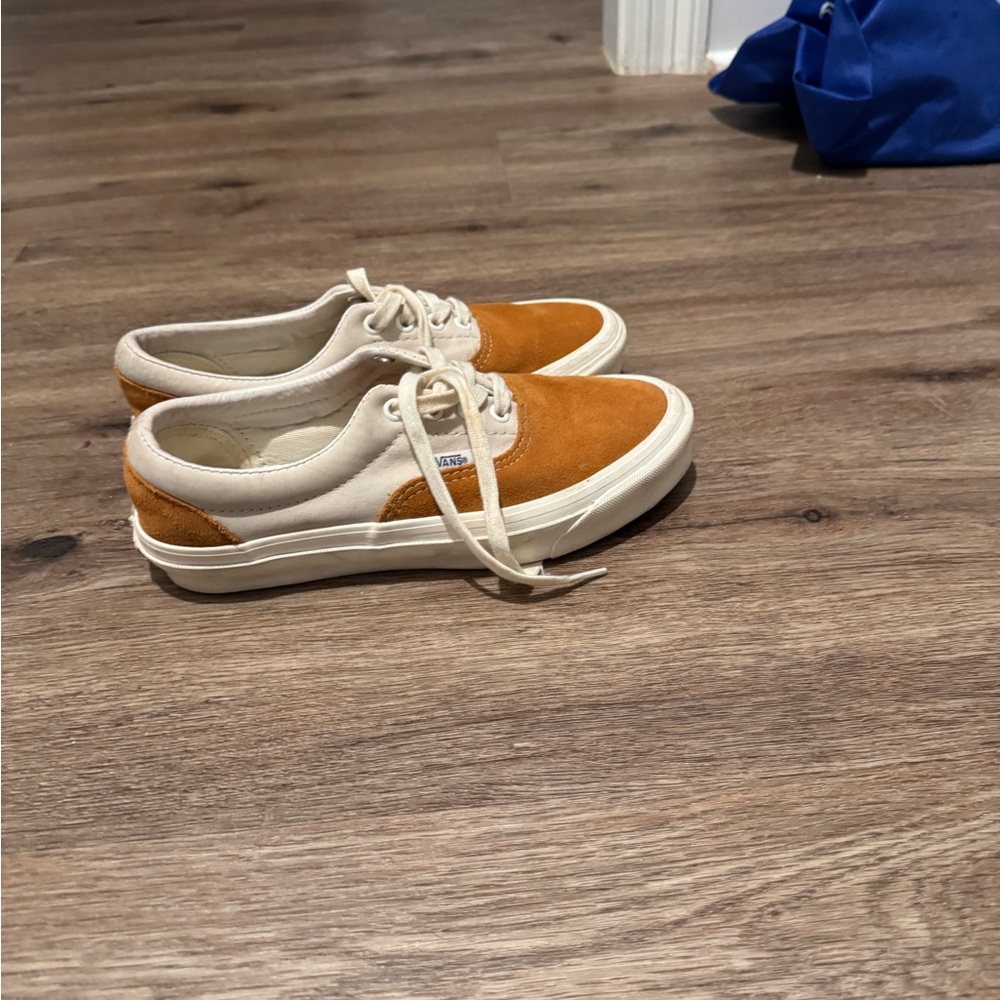 Vans Two-Tone Orange and Cream Shoes